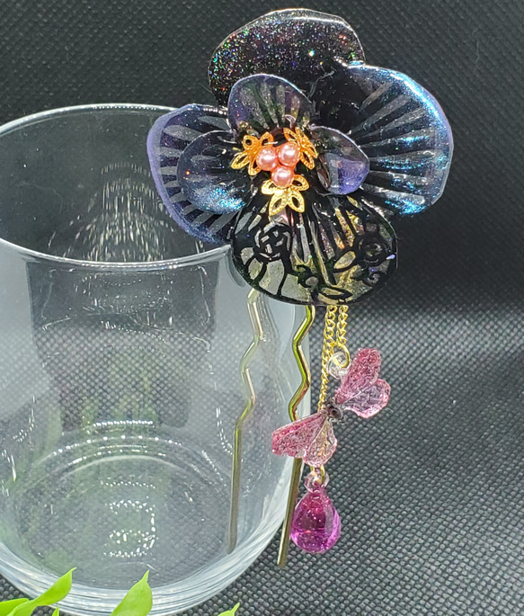 静かに燃ゆる情熱の花[かんざし] 5枚目の画像