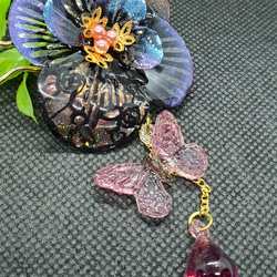 静かに燃ゆる情熱の花[ブローチ] 5枚目の画像