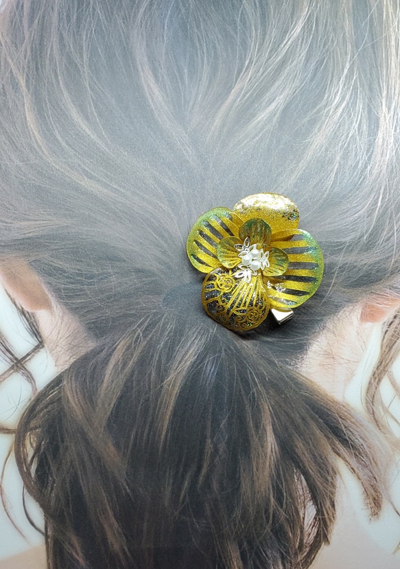 才に輝く財源の花[ヘアクリップ] 1枚目の画像