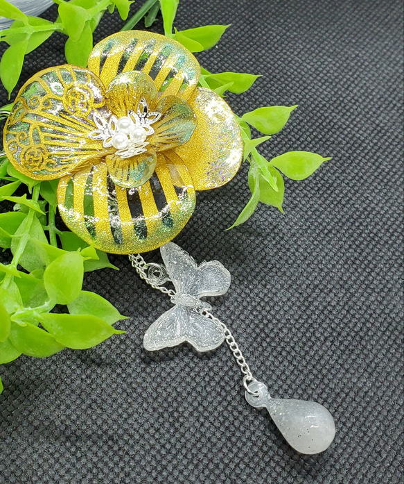 才に輝く財源の花[ヘアクリップ] 4枚目の画像