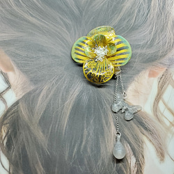 才に輝く財源の花[ヘアクリップ] 5枚目の画像