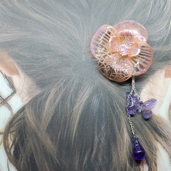可憐に咲き誇る笑顔の花[ヘアクリップ] 5枚目の画像