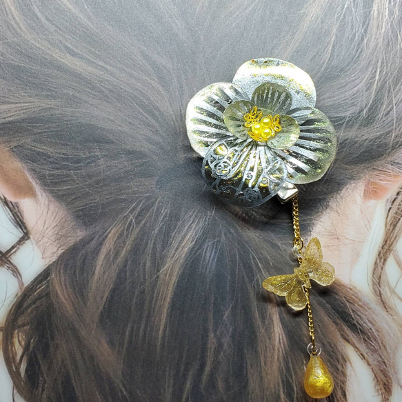 純粋に煌めく希望の花[ヘアクリップ] 5枚目の画像