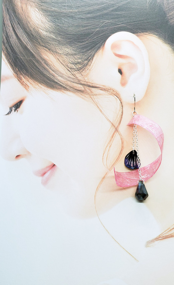 風に舞う花弁[黒] 5枚目の画像