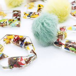 冬景色[菱形大]ピアス/イヤリング 7枚目の画像