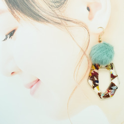 冬景色[変形]ピアス/イヤリング 2枚目の画像