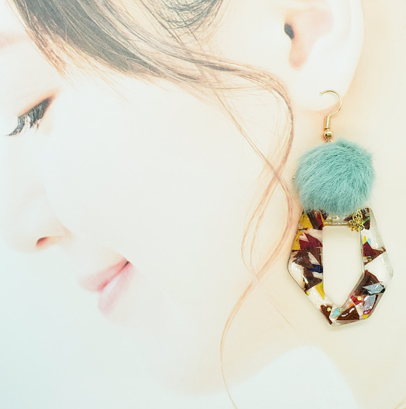 冬景色[変形]ピアス/イヤリング 2枚目の画像