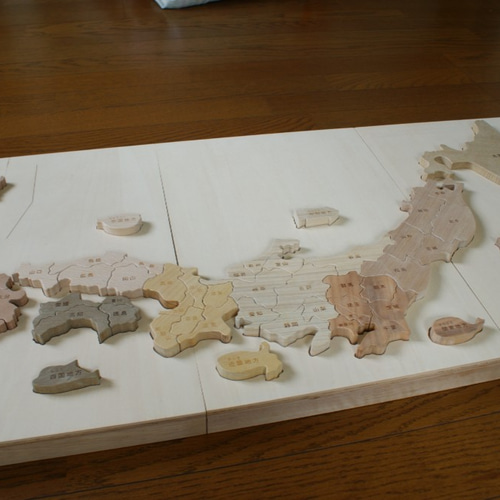 天然木槐一枚板　日本地図 3D Wood Japan Map インテリア用壁掛け木製日本地図【受注生産品