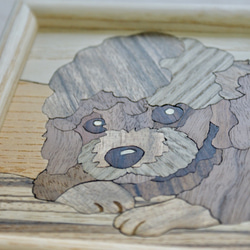 ウッドアート犬シリーズ『トイプードル』 3枚目の画像