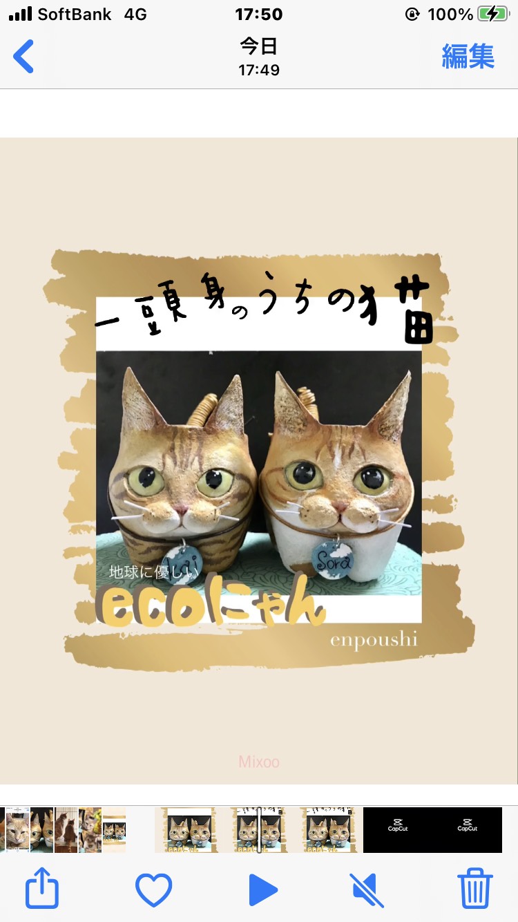 「ecoにゃん」うちの子オーダー愛猫鉢雑貨完全オリジナル受注制作※購入前にメッセージ必須(現在納期3ヶ月)