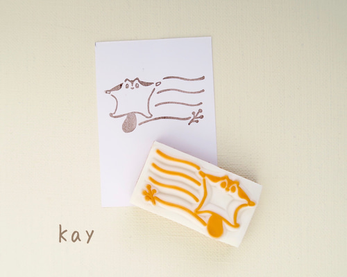 モモンガさんのメッセージはんこ① はんこ・スタンプ Kay 通販