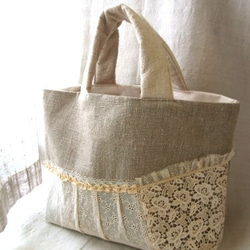 アンティークレーストートバッグ shiroi mokuren :: online shop / アンティークレースのバッグ