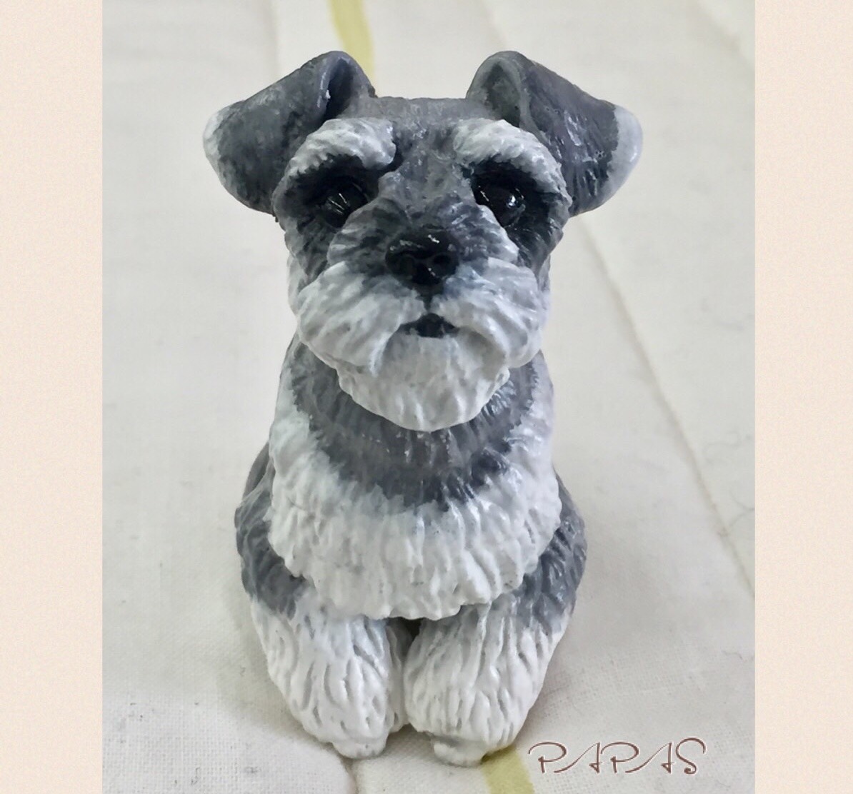 ミニチュアシュナウザー鯉のぼり 陶器の人形 うさ子様❤ミニチュア