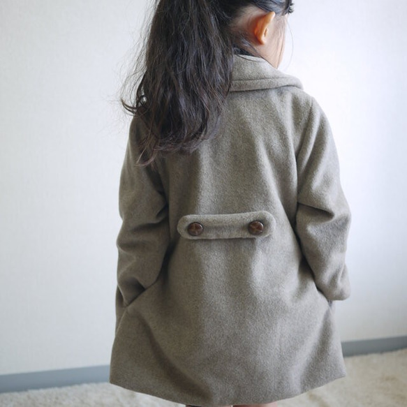 YONE 子供用ウールコートの型紙　年末年始のおでかけに　子供服　パターン　コート　ジャケット 4枚目の画像