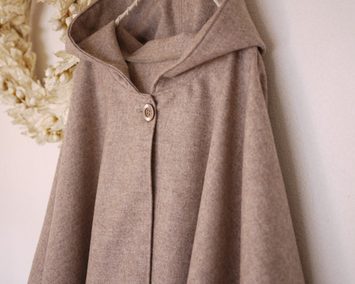 YONE 大人用フードポンチョの型紙 大人服 パターン コート お揃い