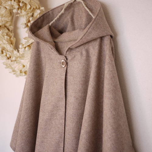 YONE 大人用フードポンチョの型紙 大人服 パターン コート お揃い 