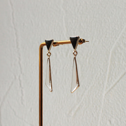 雙三角耳環 第5張的照片