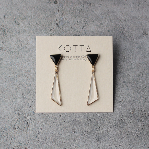 雙三角耳環 第7張的照片