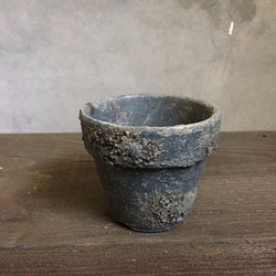 あおとしろの、3つの鉢 a set of pots blue and white. 植木鉢 テラコッタ 多肉 サボテン 3枚目の画像