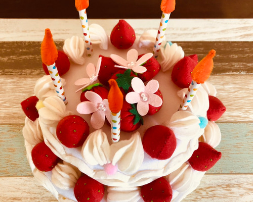 フェルトケーキ　オーダー専用ページ 受注》ロウソクの火が消える！フェルトバースデーケーキ♪ その他