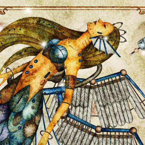 美しい【機械仕掛けのマーメイド】アートポスター / A3ノビサイズ