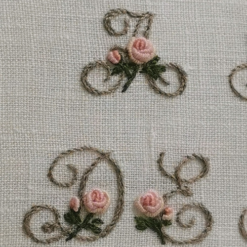 アンティーク　サンプラー　額入り　クロスステッチ　刺繍　アルファベット　アメリカ クロスステッチ ABCサンプラー 赤い糸の刺繍