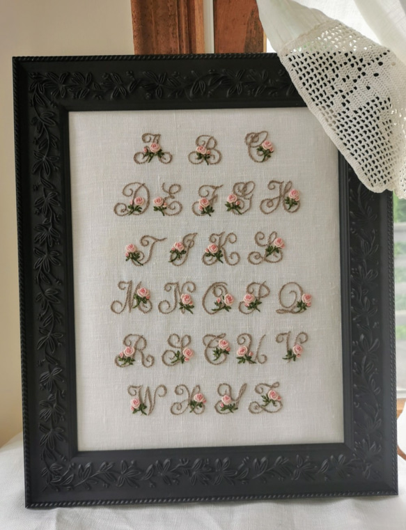 プチポアン刺繍　額　フレーム　オーストリア製 オーストリアのプチポアン : サウンド オブ クロスステッチ