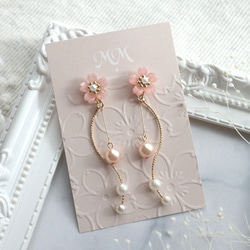 上品で可憐な鈴蘭ピアス/イヤリング ピアス（フック・チェーン） MM