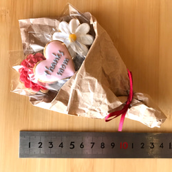 【母の日に】花束クッキー3本組 4枚目の画像