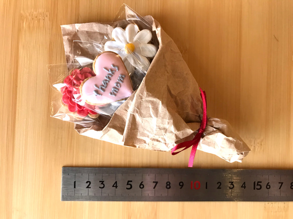 【母の日に】花束クッキー3本組 4枚目の画像