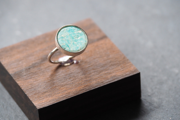 amazonite silver ring 5枚目の画像