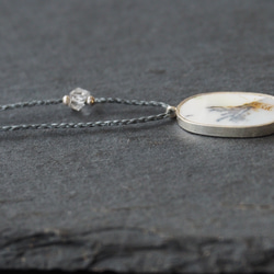 dendritic agate silver necklace (crack) 8枚目の画像