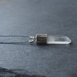 quartz silver necklace ( point ) 8枚目の画像