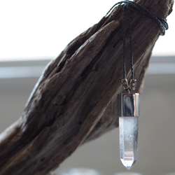 quartz silver necklace ( point ) 9枚目の画像