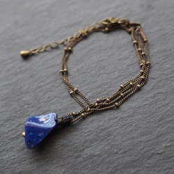 lapis lazuri macramé  chain necklace ( fragment ) 10枚目の画像