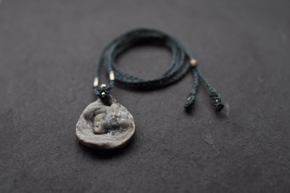 drussy agate macramé necklace 7枚目の画像