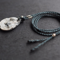 drussy agate macramé necklace 8枚目の画像