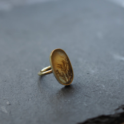 dendritic agate brass ring (shading) 7枚目の画像