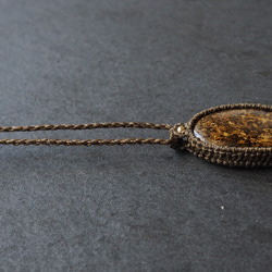 bronzite macramé necklace 9枚目の画像