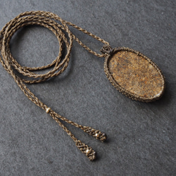 bronzite macramé necklace 10枚目の画像