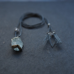 aquamarine silver necklace (icicle) 6枚目の画像