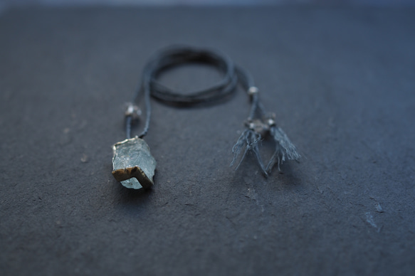 aquamarine silver necklace (icicle) 6枚目の画像