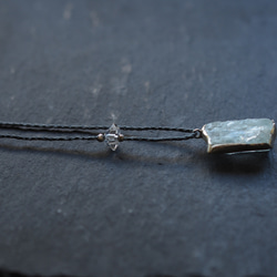 aquamarine silver necklace (icicle) 7枚目の画像