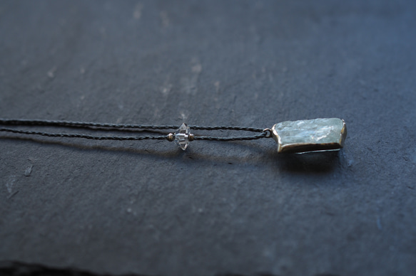 aquamarine silver necklace (icicle) 7枚目の画像