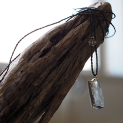 aquamarine silver necklace (icicle) 10枚目の画像