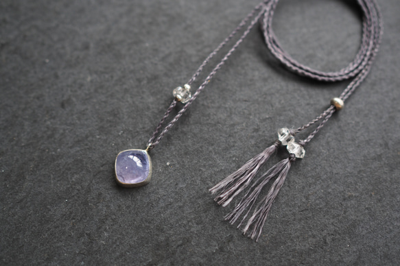 tanzanite silver necklace 3枚目の画像