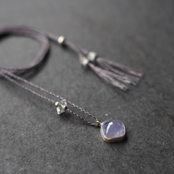 tanzanite silver necklace 4枚目の画像