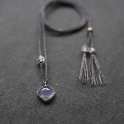 tanzanite silver necklace 5枚目の画像