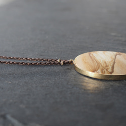 picture jasper brass necklace (desert) 9枚目の画像