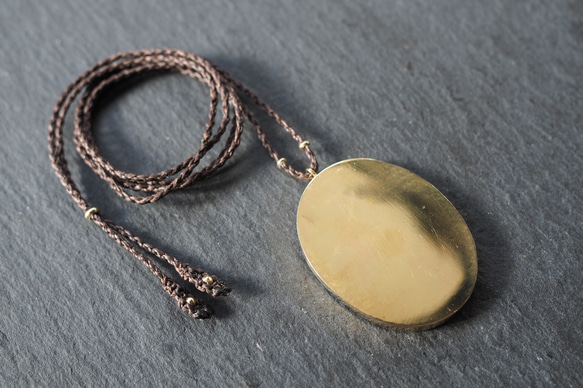picture jasper brass necklace (desert) 10枚目の画像